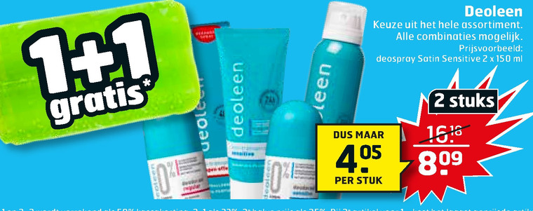 Deoleen   deodorant folder aanbieding bij  Trekpleister - details