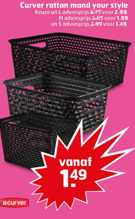 Curver   mand folder aanbieding bij  Trekpleister - details