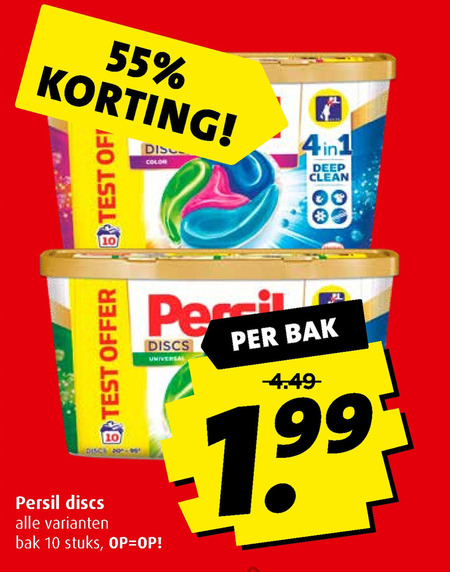 Persil   wasmiddel folder aanbieding bij  Boni - details