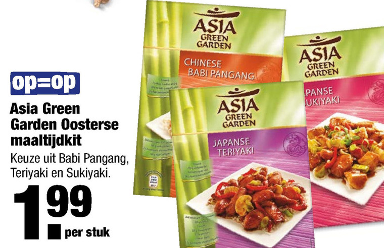 Asia Green Garden   maaltijdmix folder aanbieding bij  Aldi - details