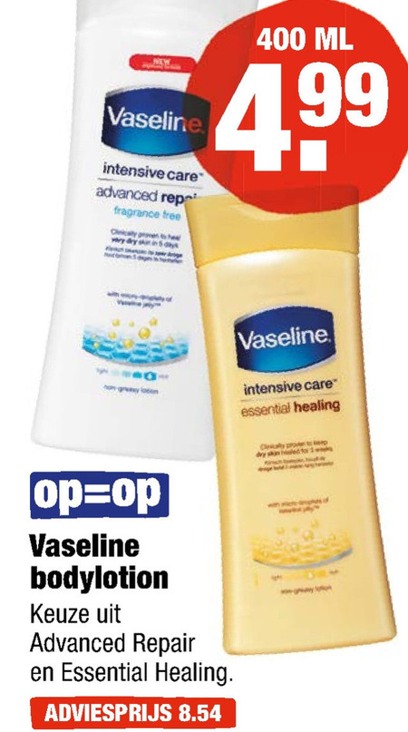 Vaseline   handcreme, bodylotion folder aanbieding bij  Aldi - details