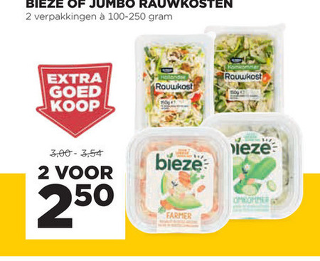 Bieze   rauwkost folder aanbieding bij  Jumbo - details