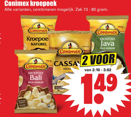 Conimex   kroepoek folder aanbieding bij  Dirk - details