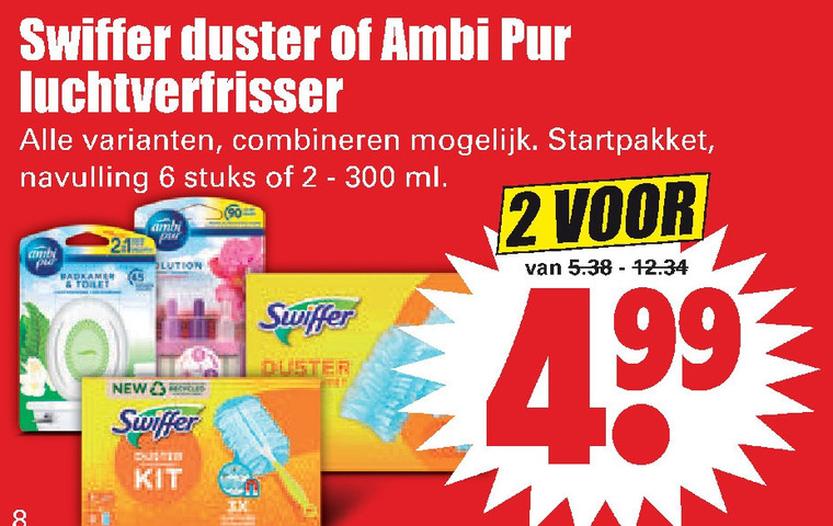 Ambi Pur   luchtverfrisser, duster folder aanbieding bij  Dirk - details