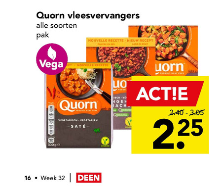 Quorn   vegetarisch folder aanbieding bij  Deen - details