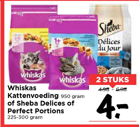 Whiskas   kattenvoer folder aanbieding bij  Vomar - details