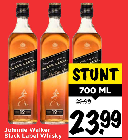 Johnnie Walker   whisky folder aanbieding bij  Vomar - details