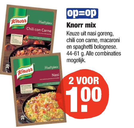 Knorr   maaltijdmix folder aanbieding bij  Aldi - details