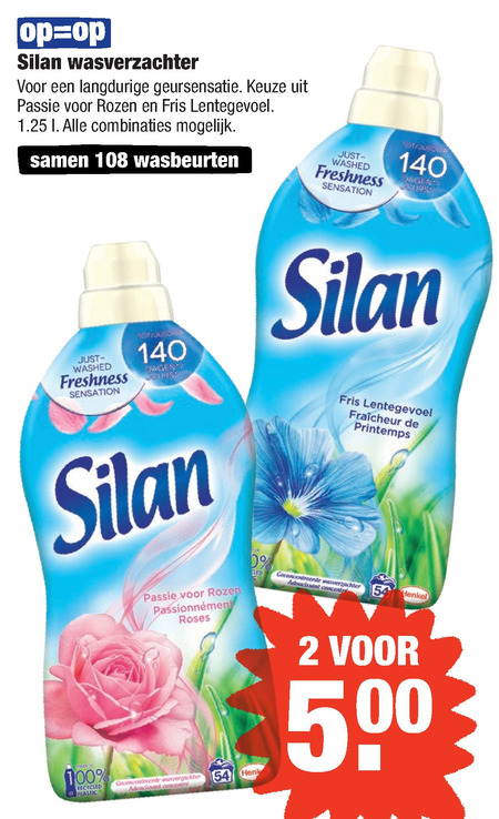 Silan   wasverzachter folder aanbieding bij  Aldi - details