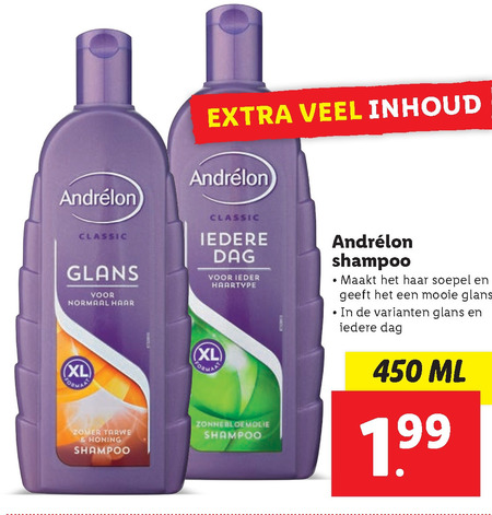 Andrelon   shampoo folder aanbieding bij  Lidl - details