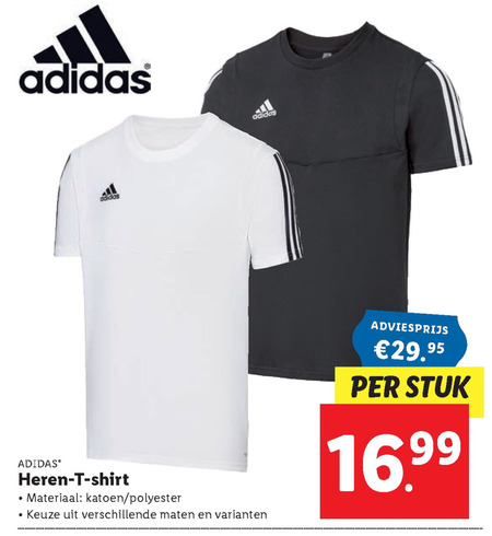 Adidas   heren t-shirt folder aanbieding bij  Lidl - details