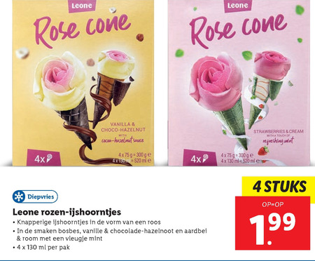 Gelatelli   ijscornets folder aanbieding bij  Lidl - details