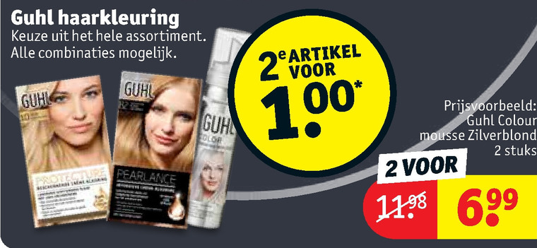 Guhl   haarkleuring folder aanbieding bij  Kruidvat - details