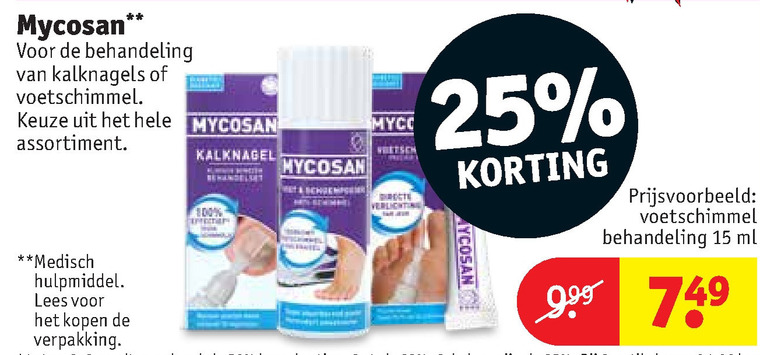 Mycosan   voetverzorging, nagelverzorging folder aanbieding bij  Kruidvat - details