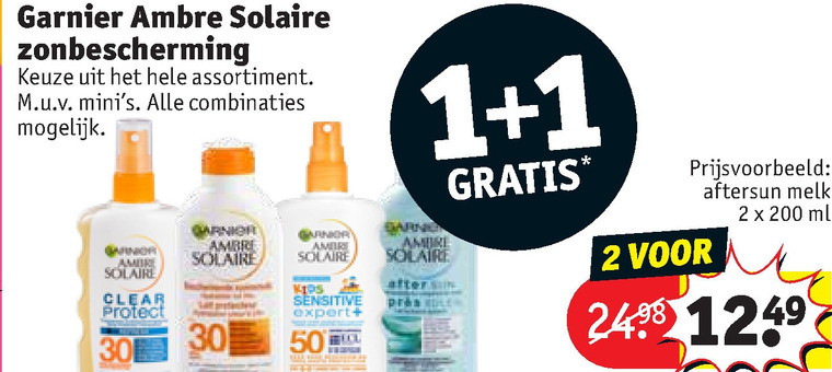 Ambre Solaire   zonnebrandolie, aftersun folder aanbieding bij  Kruidvat - details