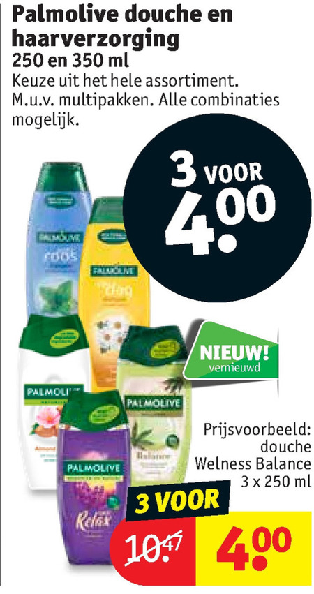 Palmolive   haarverzorging, shampoo folder aanbieding bij  Kruidvat - details