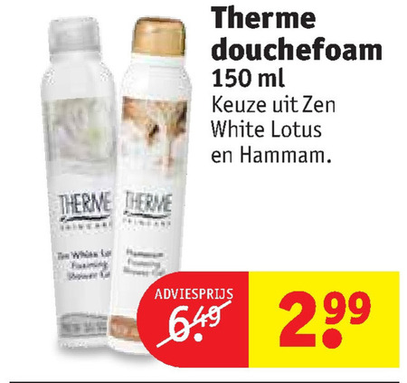 Therme   douchegel folder aanbieding bij  Kruidvat - details