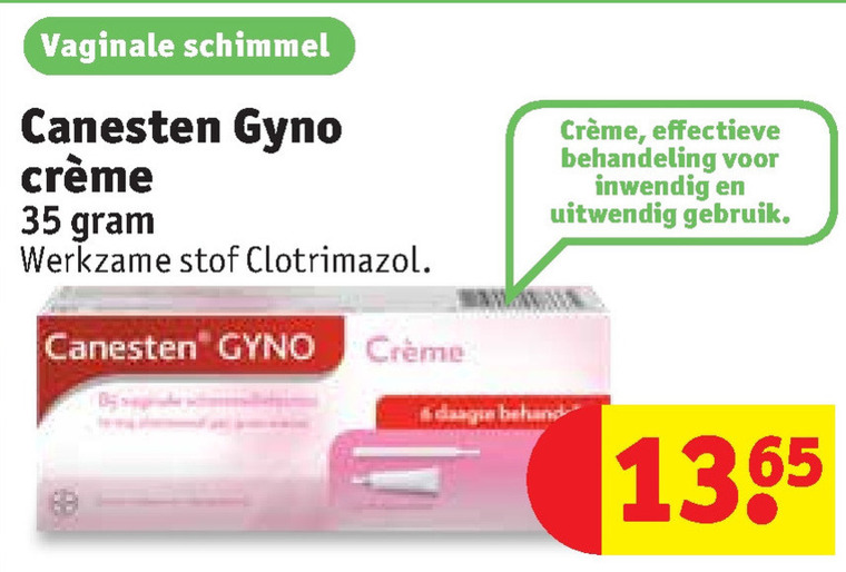 Canesten Gyno   dameshygiene folder aanbieding bij  Kruidvat - details