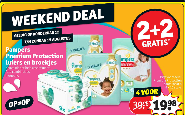 Pampers   luierbroekjes, luiers folder aanbieding bij  Kruidvat - details