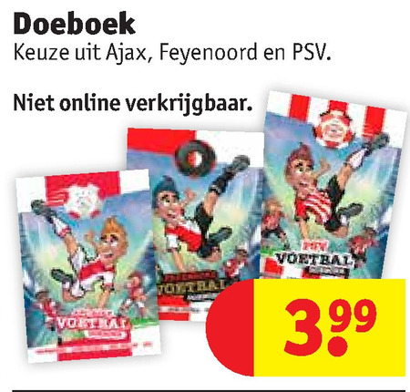 Feyenoord   speelboek folder aanbieding bij  Kruidvat - details