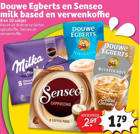 Douwe Egberts   koffiepad, oploskoffie folder aanbieding bij  Kruidvat - details