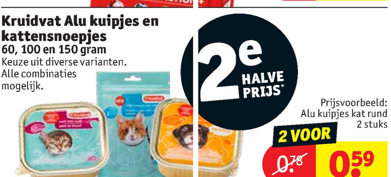 Kruidvat Huismerk   kattenvoer, kattensnacks folder aanbieding bij  Kruidvat - details