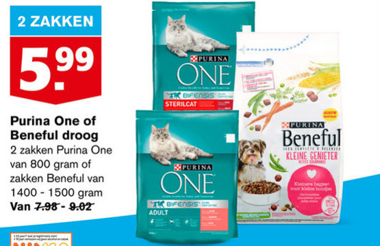 Taiko buik Paard Achtervolging Beneful kattenvoer, hondenvoer folder aanbieding bij Hoogvliet - details