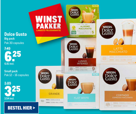 Nescafe   dolce gusto capsules folder aanbieding bij  Makro - details