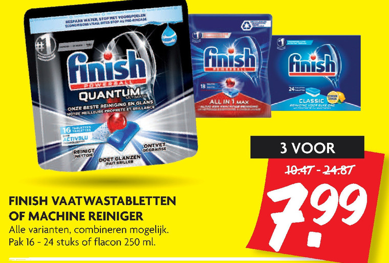 Finish   vaatwasmiddel folder aanbieding bij  Dekamarkt - details