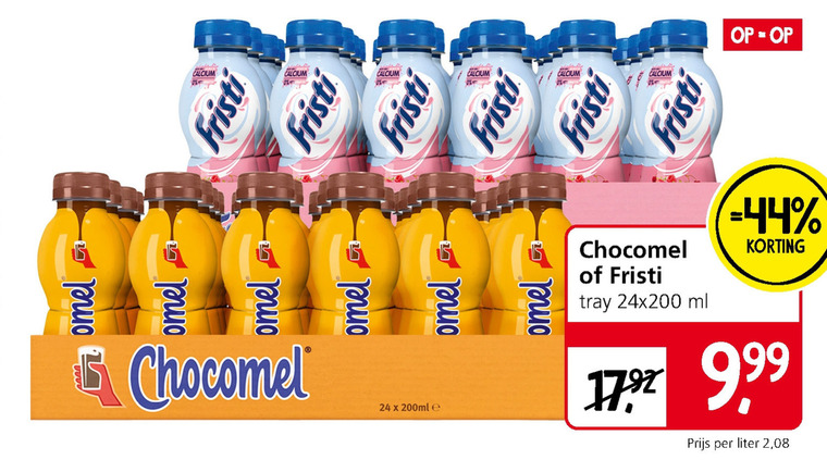 Chocomel   drinkyoghurt, chocolademelk folder aanbieding bij  Jan Linders - details