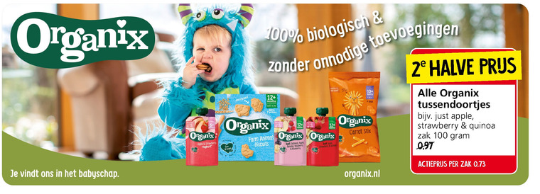 Organix Goodies   babyvoeding folder aanbieding bij  Jan Linders - details