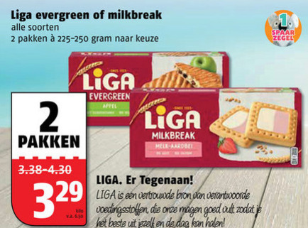 Liga   fruitbiscuit, melkbiscuit folder aanbieding bij  Poiesz - details