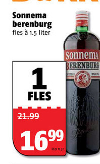 Sonnema   berenburg folder aanbieding bij  Poiesz - details