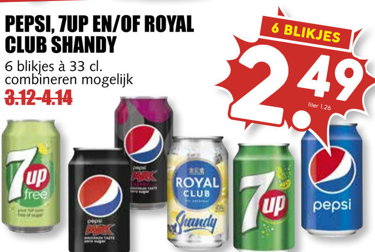 7-Up   cola, frisdrank folder aanbieding bij  MCD Supermarkt Basis - details