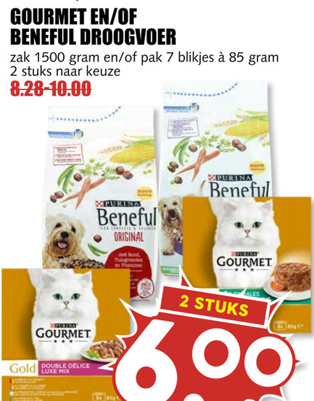 Gourmet   hondenvoer, kattenvoer folder aanbieding bij  MCD Supermarkt Basis - details