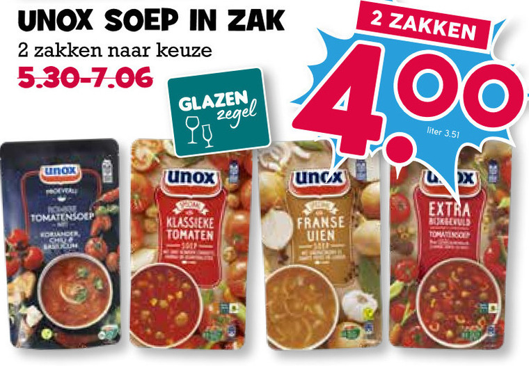 Unox   soep folder aanbieding bij  Boons Markt - details