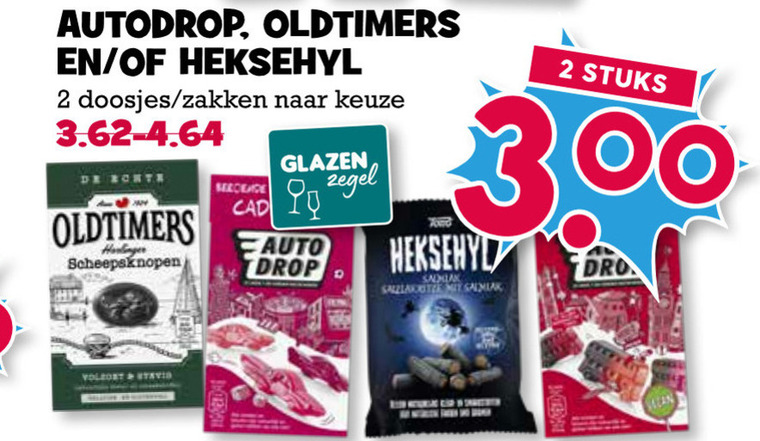 Oldtimers   drop, snoep folder aanbieding bij  Boons Markt - details