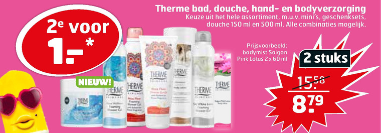 Therme   bodylotion, deodorant folder aanbieding bij  Trekpleister - details