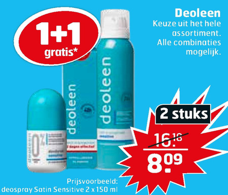 Deoleen   deodorant folder aanbieding bij  Trekpleister - details