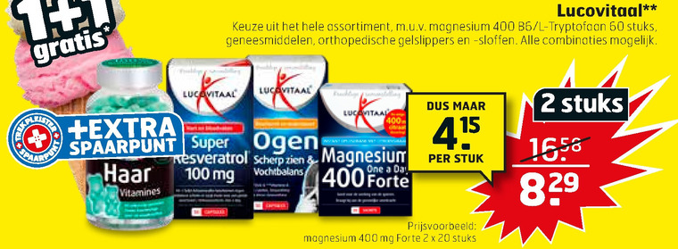 Lucovitaal   voedingssupplement folder aanbieding bij  Trekpleister - details