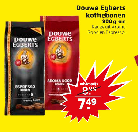 Douwe Egberts   koffiebonen folder aanbieding bij  Trekpleister - details