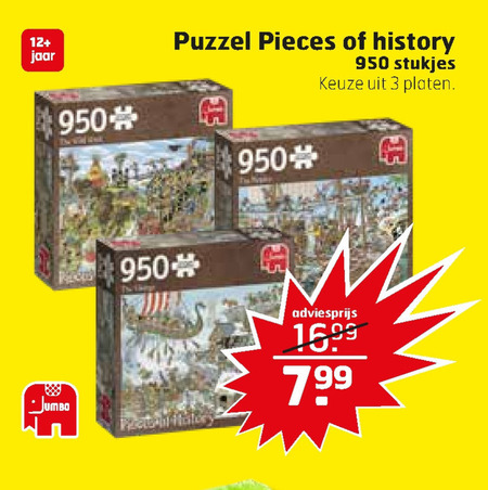 Jumbo   legpuzzel folder aanbieding bij  Trekpleister - details