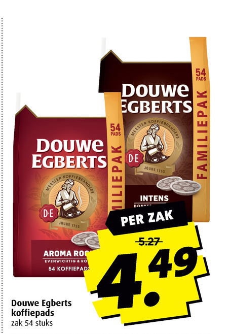 Douwe Egberts   koffiepad folder aanbieding bij  Boni - details