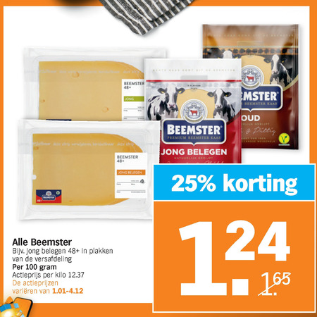 Beemster   kaasplakken, kaas folder aanbieding bij  Albert Heijn - details