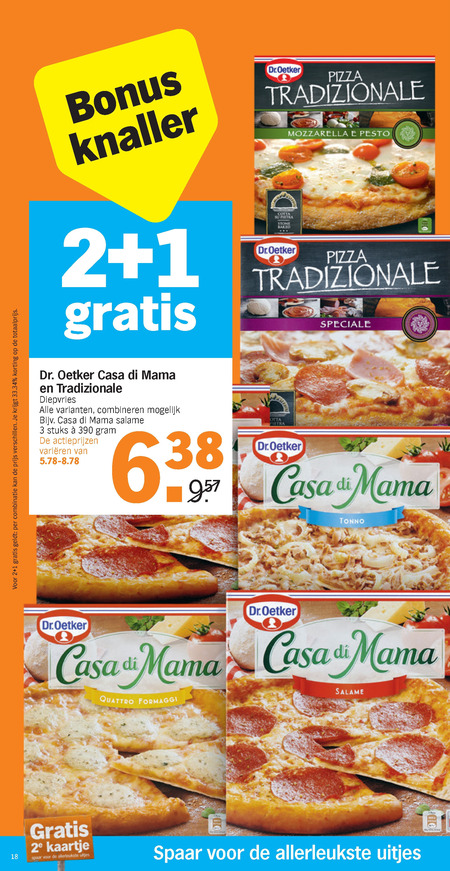 Dr Oetker   diepvriespizza folder aanbieding bij  Albert Heijn - details