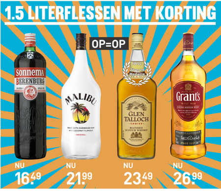 Grants   whisky, berenburg folder aanbieding bij  Gall & Gall - details