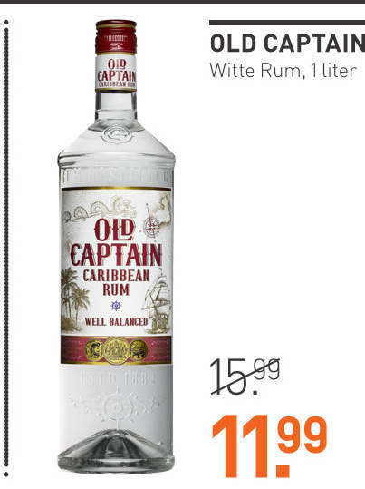 Old Captain   rum folder aanbieding bij  Gall & Gall - details