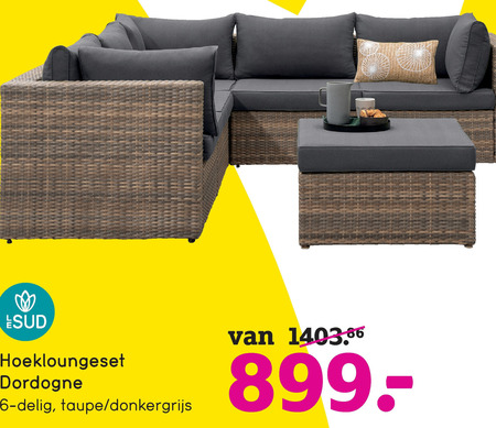 Le Sud   loungeset folder aanbieding bij  Leenbakker - details