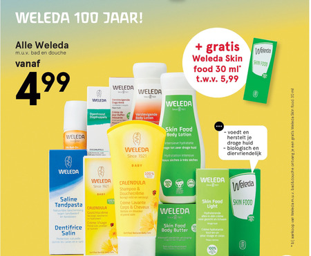 Weleda   shampoo, bodylotion folder aanbieding bij  Etos - details