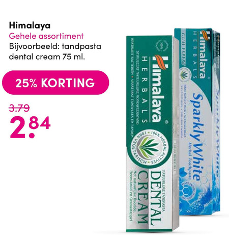 Himalaya Herbals   tandpasta folder aanbieding bij  DA - details